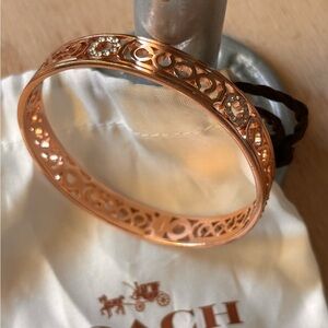 Coach Rose Gold Cutout Bracelet